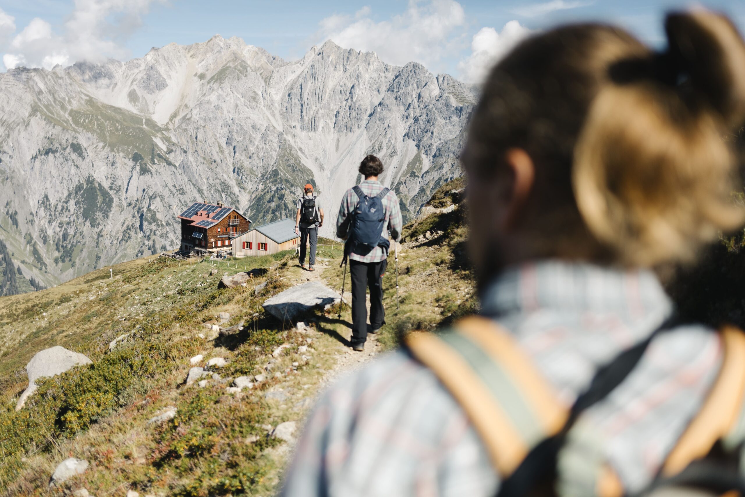 Hiking Arlberg alpine trails